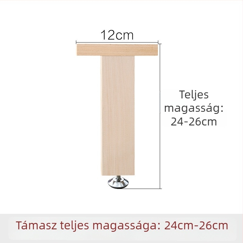 Fából készült megerősített ágytámasz lábak, állítható magasságú, nagy teherbírású, ágy alatti gerenda támogatás, modell 18, stílus Új kínai stílus, kód Hnwth54a
