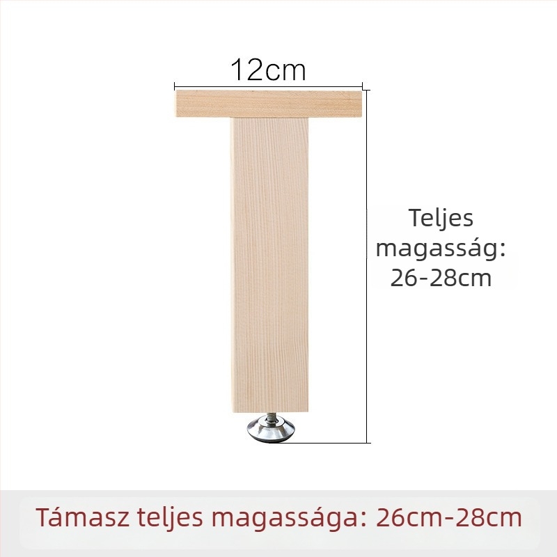 Fából készült megerősített ágytámasz lábak, állítható magasságú, nagy teherbírású, ágy alatti gerenda támogatás, modell 18, stílus Új kínai stílus, kód Hnwth54a