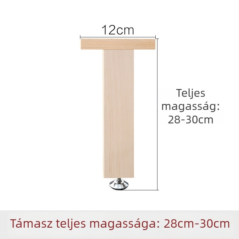 Fából készült megerősített ágytámasz lábak, állítható magasságú, nagy teherbírású, ágy alatti gerenda támogatás, modell 18, stílus Új kínai stílus, kód Hnwth54a