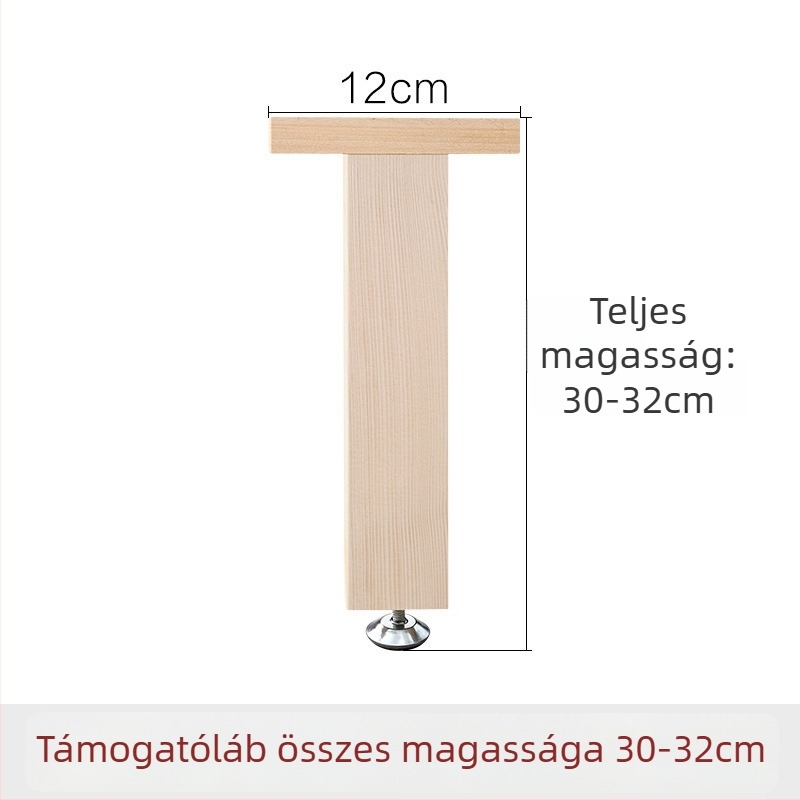 Fából készült megerősített ágytámasz lábak, állítható magasságú, nagy teherbírású, ágy alatti gerenda támogatás, modell 18, stílus Új kínai stílus, kód Hnwth54a