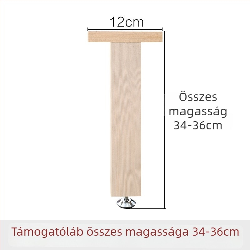 Fából készült megerősített ágytámasz lábak, állítható magasságú, nagy teherbírású, ágy alatti gerenda támogatás, modell 18, stílus Új kínai stílus, kód Hnwth54a