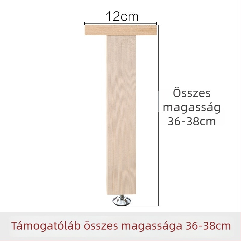 Fából készült megerősített ágytámasz lábak, állítható magasságú, nagy teherbírású, ágy alatti gerenda támogatás, modell 18, stílus Új kínai stílus, kód Hnwth54a