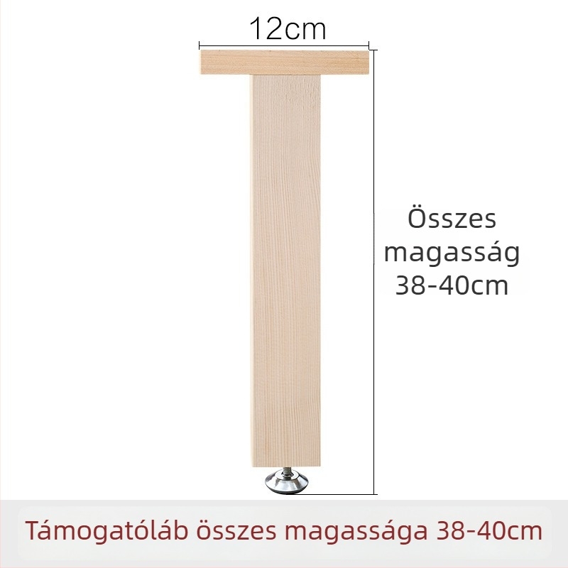 Fából készült megerősített ágytámasz lábak, állítható magasságú, nagy teherbírású, ágy alatti gerenda támogatás, modell 18, stílus Új kínai stílus, kód Hnwth54a