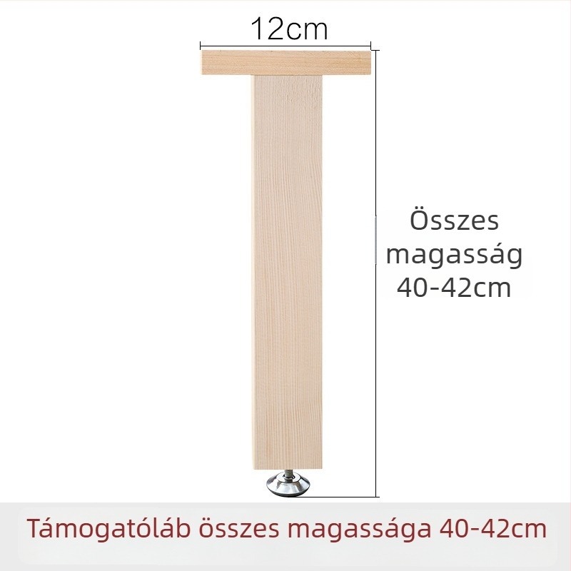 Fából készült megerősített ágytámasz lábak, állítható magasságú, nagy teherbírású, ágy alatti gerenda támogatás, modell 18, stílus Új kínai stílus, kód Hnwth54a