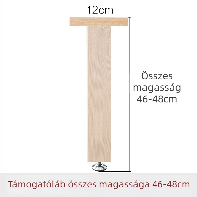 Fából készült megerősített ágytámasz lábak, állítható magasságú, nagy teherbírású, ágy alatti gerenda támogatás, modell 18, stílus Új kínai stílus, kód Hnwth54a