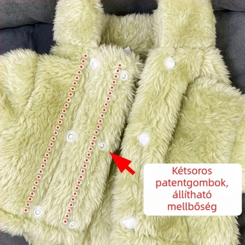 Plüss őszi–téli ruházat ultra-kis testű kutyáknak és macskáknak; négylábúak, mini méret, meleg és vastag.