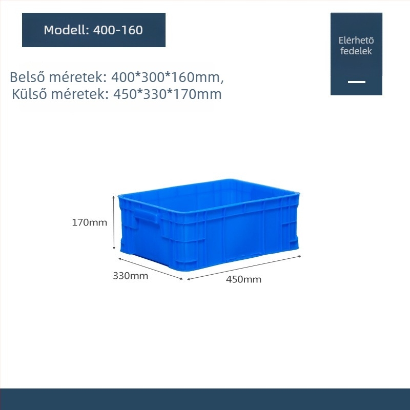Műanyag fedelű tároló doboz, modell QG-001, autóhasználatra, 1 L kapacitás, logónyomás elérhető