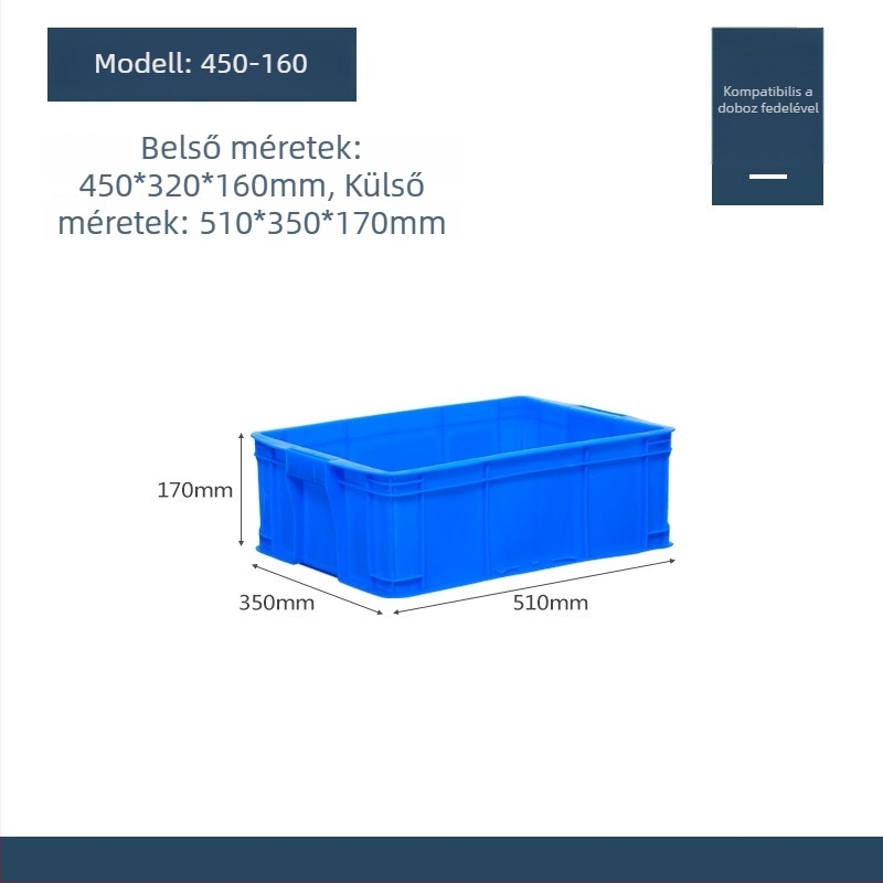 Műanyag fedelű tároló doboz, modell QG-001, autóhasználatra, 1 L kapacitás, logónyomás elérhető