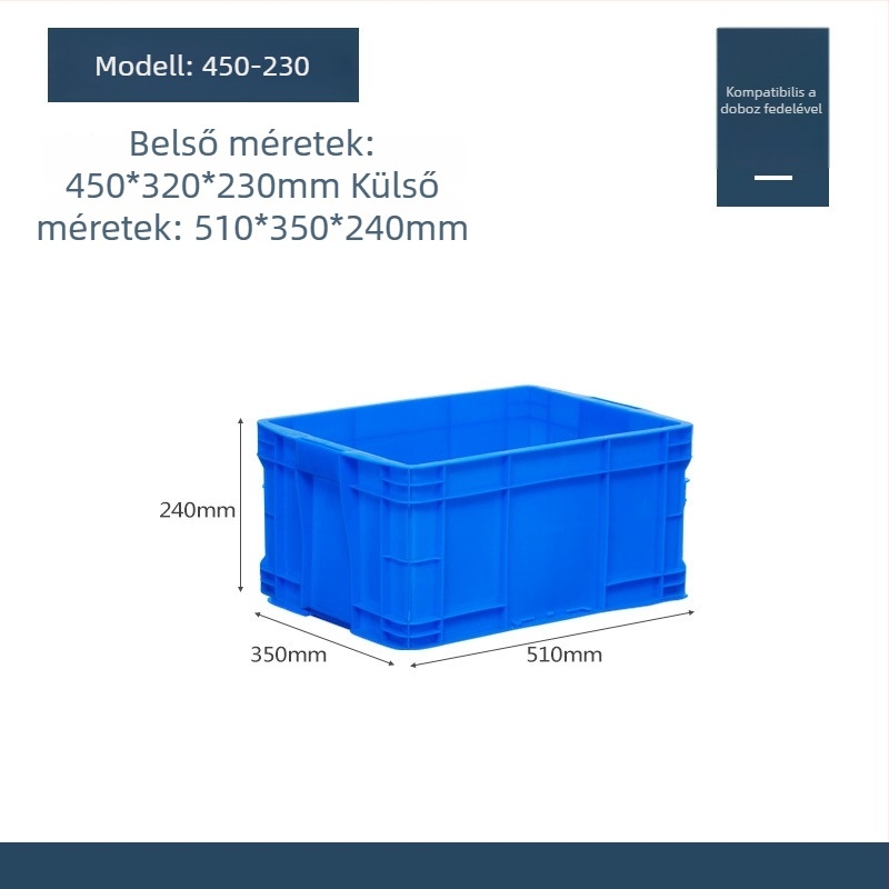 Műanyag fedelű tároló doboz, modell QG-001, autóhasználatra, 1 L kapacitás, logónyomás elérhető