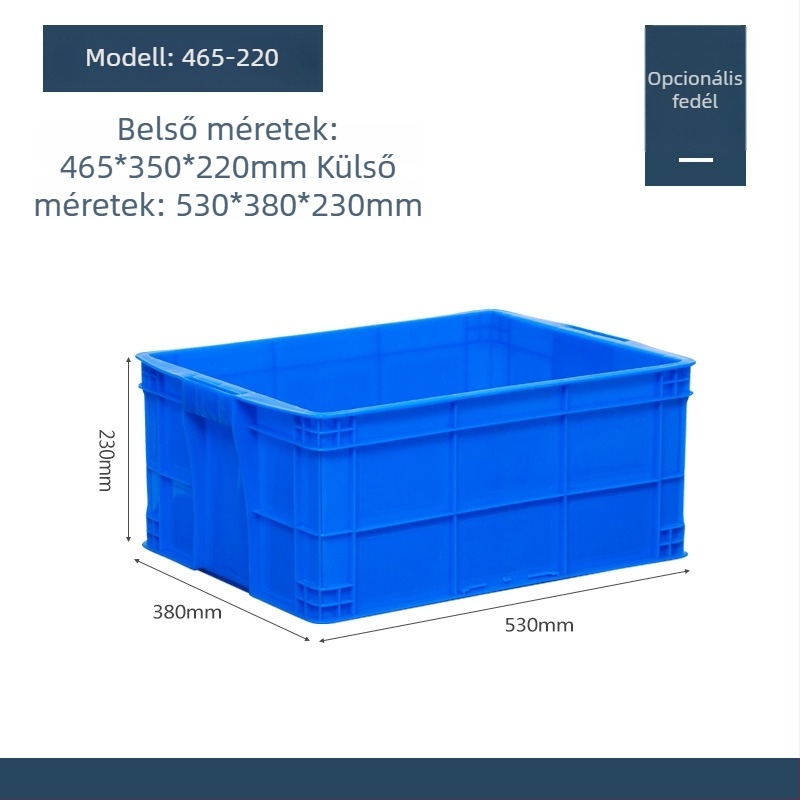 Műanyag fedelű tároló doboz, modell QG-001, autóhasználatra, 1 L kapacitás, logónyomás elérhető
