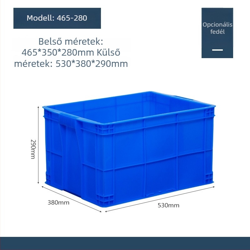 Műanyag fedelű tároló doboz, modell QG-001, autóhasználatra, 1 L kapacitás, logónyomás elérhető
