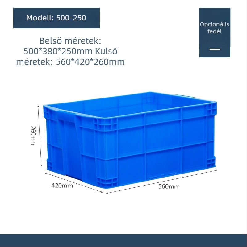 Műanyag fedelű tároló doboz, modell QG-001, autóhasználatra, 1 L kapacitás, logónyomás elérhető