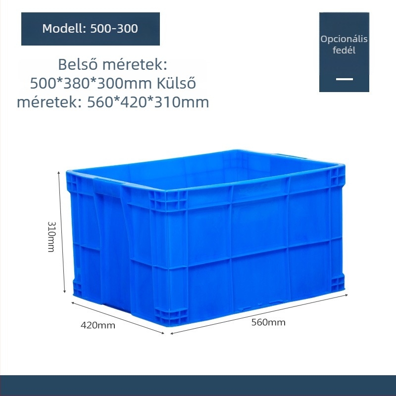 Műanyag fedelű tároló doboz, modell QG-001, autóhasználatra, 1 L kapacitás, logónyomás elérhető
