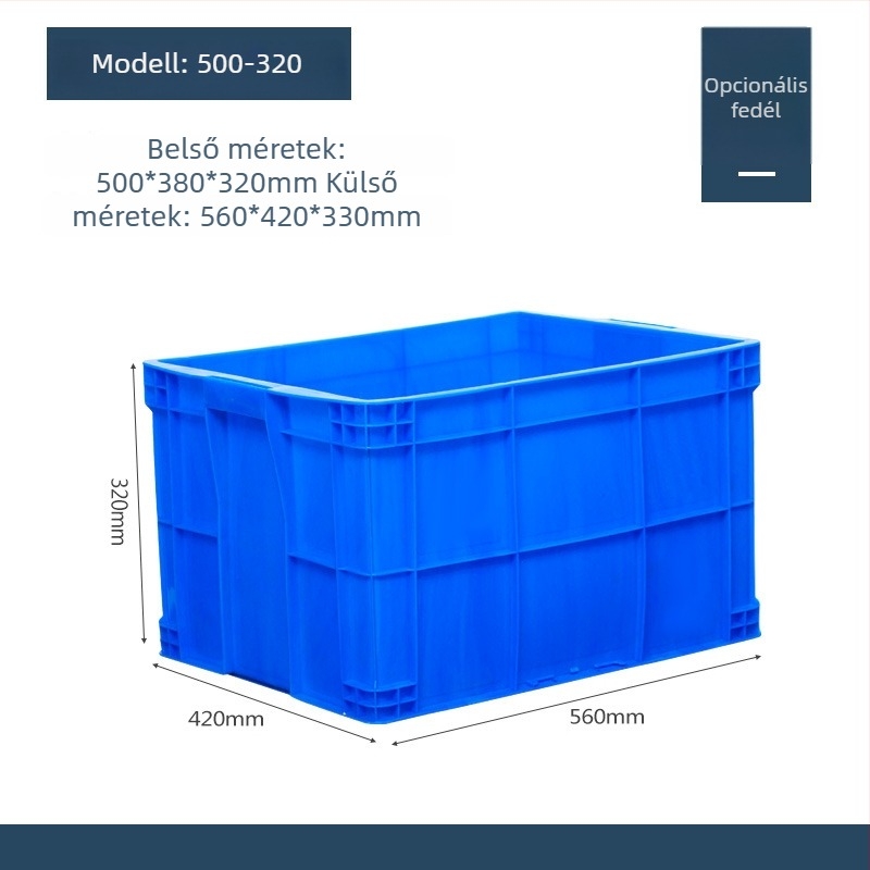 Műanyag fedelű tároló doboz, modell QG-001, autóhasználatra, 1 L kapacitás, logónyomás elérhető