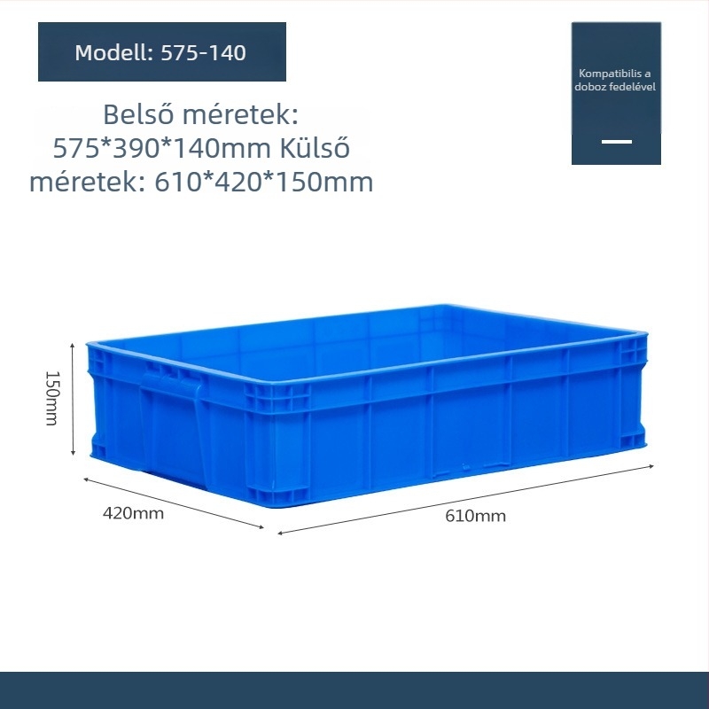 Műanyag fedelű tároló doboz, modell QG-001, autóhasználatra, 1 L kapacitás, logónyomás elérhető