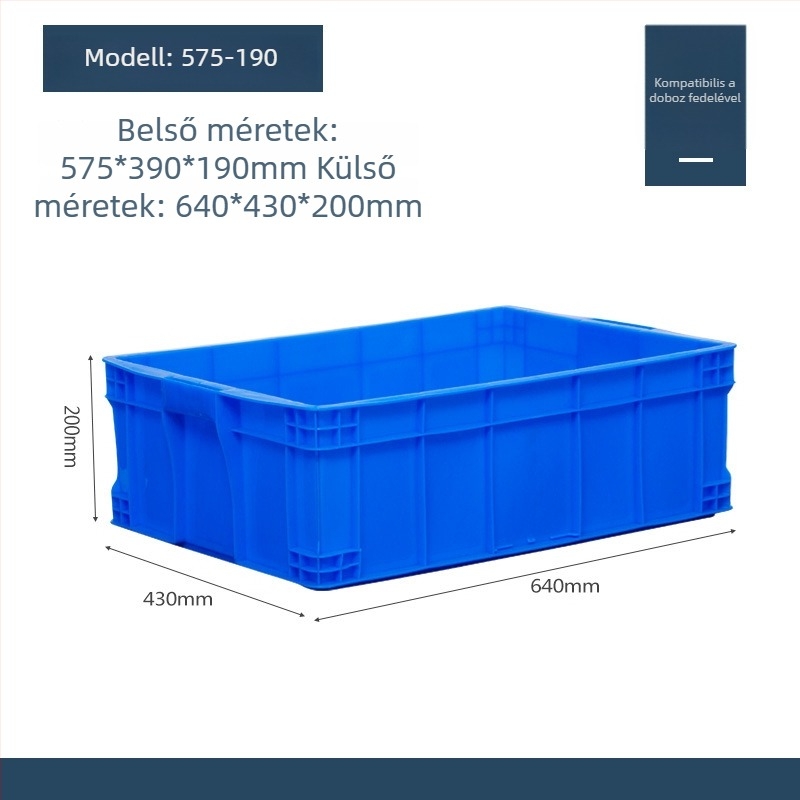 Műanyag fedelű tároló doboz, modell QG-001, autóhasználatra, 1 L kapacitás, logónyomás elérhető