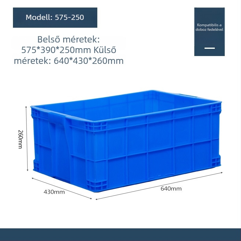 Műanyag fedelű tároló doboz, modell QG-001, autóhasználatra, 1 L kapacitás, logónyomás elérhető