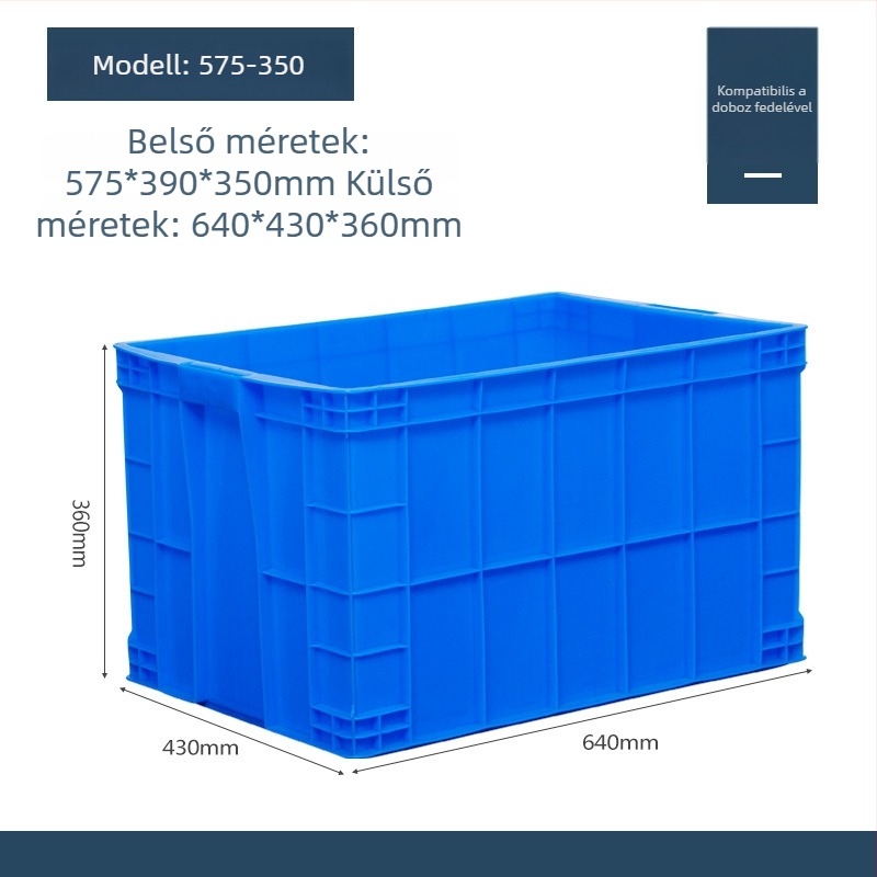 Műanyag fedelű tároló doboz, modell QG-001, autóhasználatra, 1 L kapacitás, logónyomás elérhető