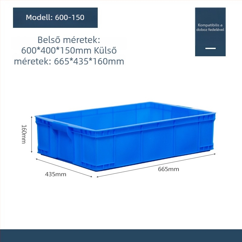 Műanyag fedelű tároló doboz, modell QG-001, autóhasználatra, 1 L kapacitás, logónyomás elérhető