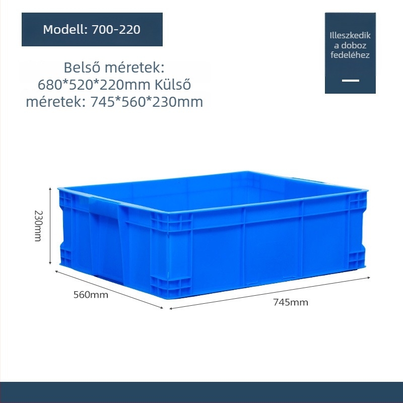 Műanyag fedelű tároló doboz, modell QG-001, autóhasználatra, 1 L kapacitás, logónyomás elérhető