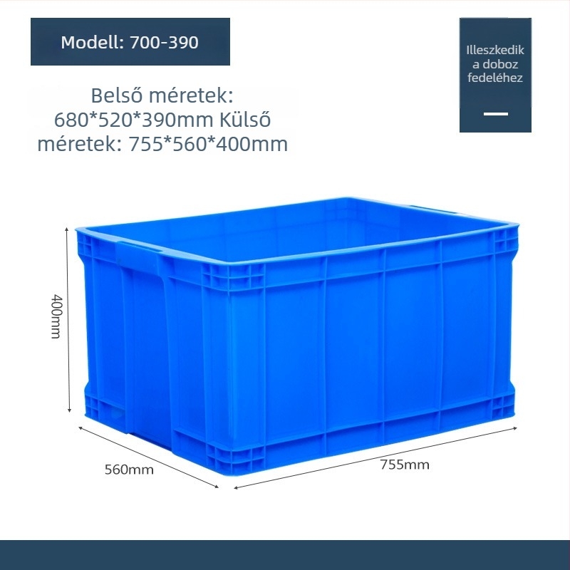 Műanyag fedelű tároló doboz, modell QG-001, autóhasználatra, 1 L kapacitás, logónyomás elérhető
