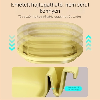 Összecsukható műanyag mosdóedény otthoni és utazási használatra, könnyű, 100–120 g, mosáshoz kollégiumban