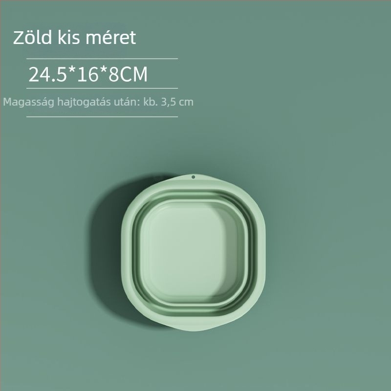 Összecsukható műanyag mosdóedény otthoni és utazási használatra, könnyű, 100–120 g, mosáshoz kollégiumban