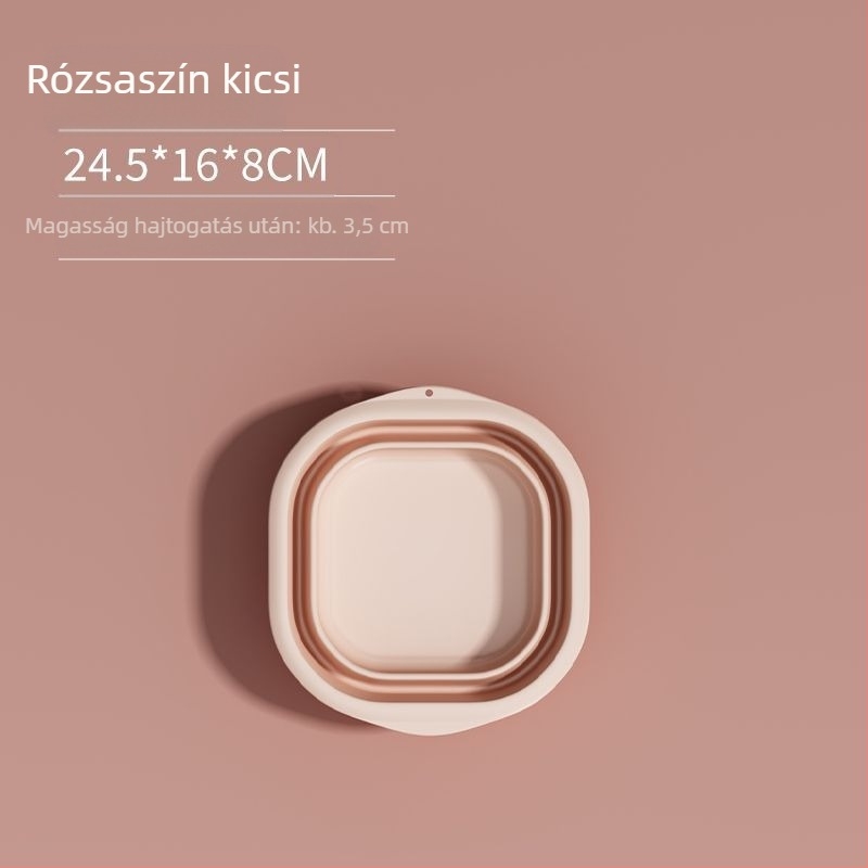 Összecsukható műanyag mosdóedény otthoni és utazási használatra, könnyű, 100–120 g, mosáshoz kollégiumban