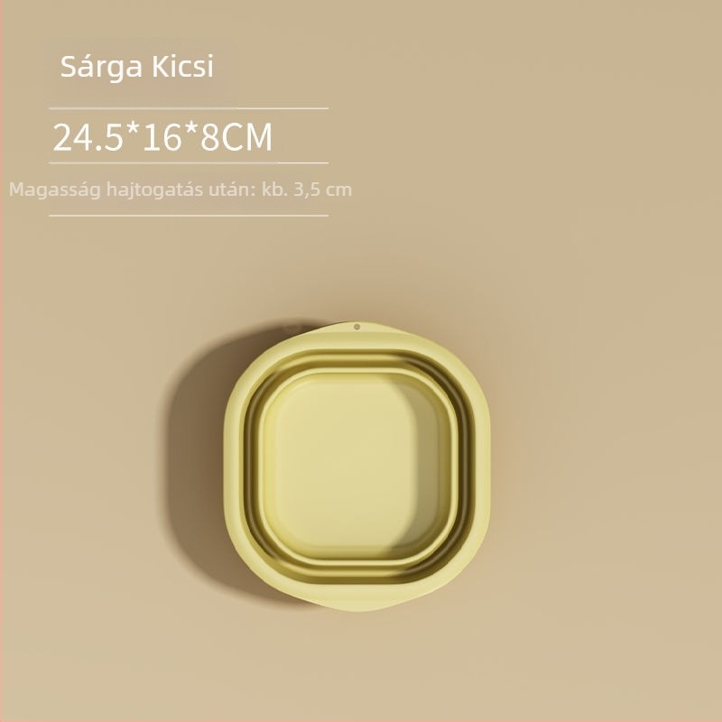 Összecsukható műanyag mosdóedény otthoni és utazási használatra, könnyű, 100–120 g, mosáshoz kollégiumban