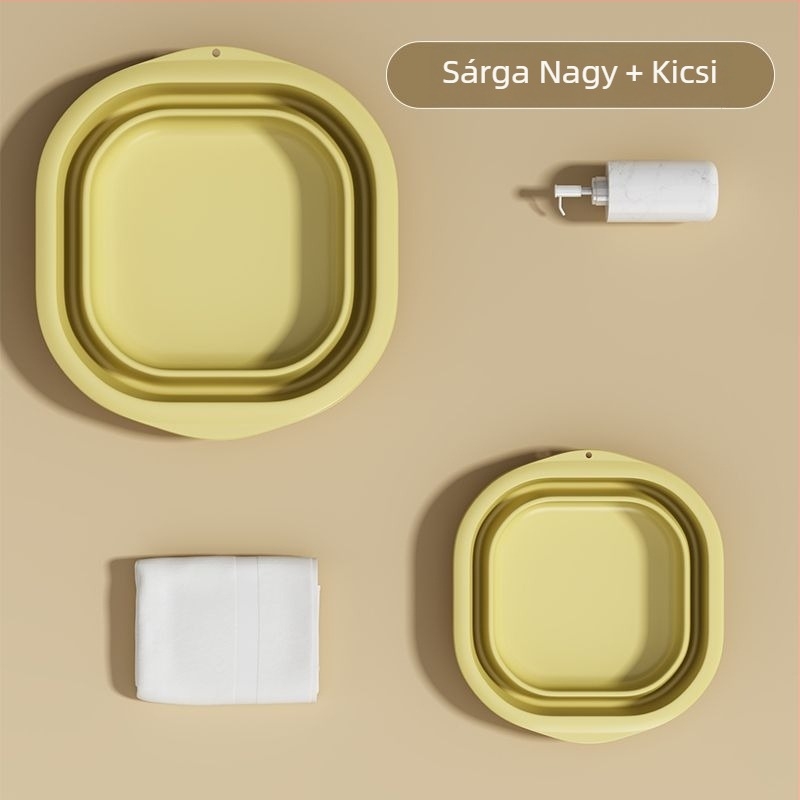 Összecsukható műanyag mosdóedény otthoni és utazási használatra, könnyű, 100–120 g, mosáshoz kollégiumban