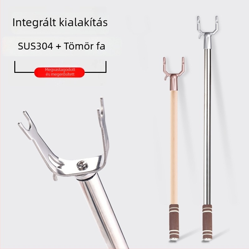 Rozsdamentes acél ruhatartó rúd erkélyen történő szárításra; Anyag: rozsdamentes acél; Kategória: ruhatartó; Alkalmazás: erkély