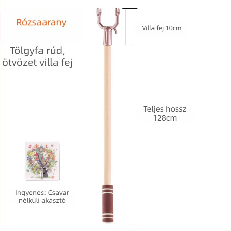 Rozsdamentes acél ruhatartó rúd erkélyen történő szárításra; Anyag: rozsdamentes acél; Kategória: ruhatartó; Alkalmazás: erkély