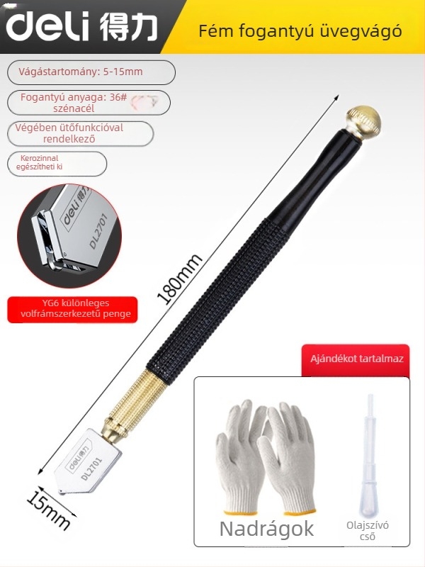 MOBAI gyémántos üvegvágó vastag üveghez és csempe vágásához