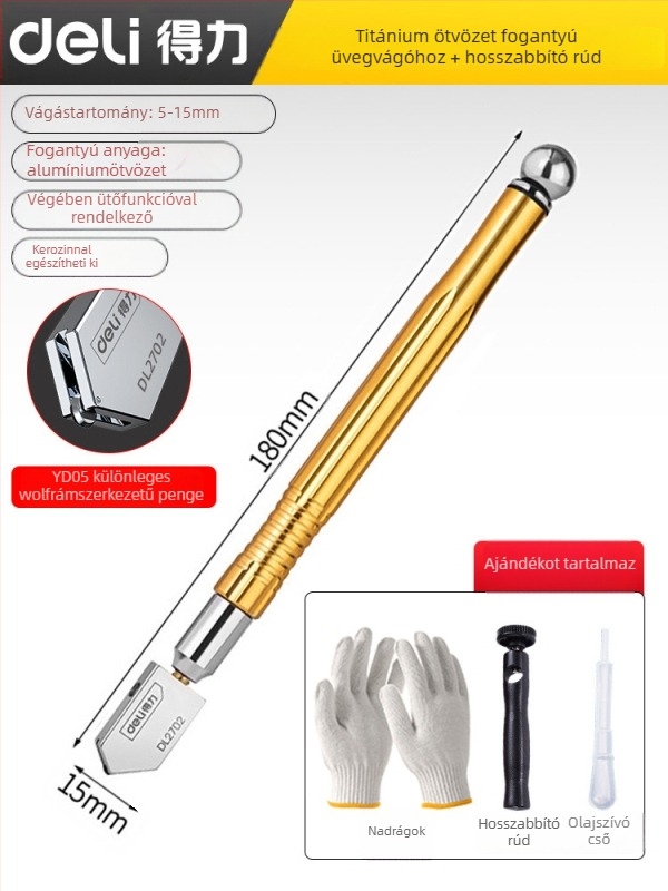 MOBAI gyémántos üvegvágó vastag üveghez és csempe vágásához