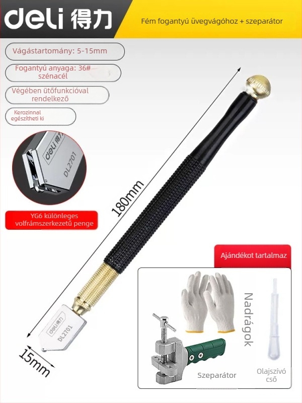 MOBAI gyémántos üvegvágó vastag üveghez és csempe vágásához