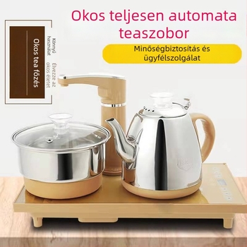 Smart Speed elektromos teafőző automatikus vízellátással, rozsdamentes acélból, 4 az 1-ben készlet, tálcás csomagolás