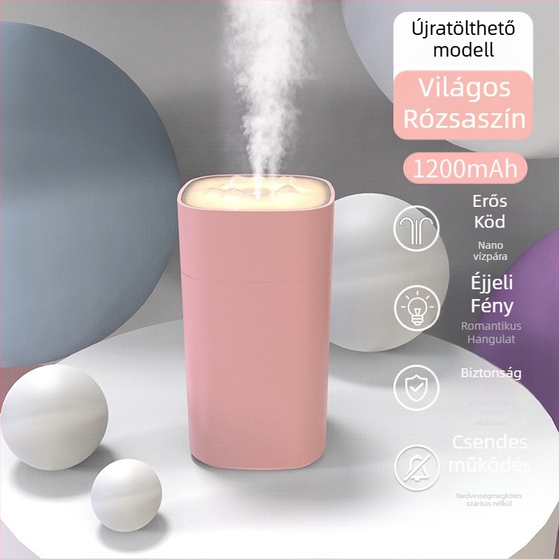Kompakt asztali párásító hálószobához, babáknak és kismamáknak, kollégiumi szobákhoz