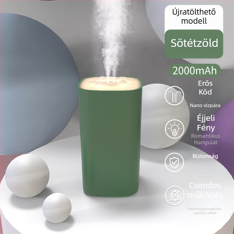 Kompakt asztali párásító hálószobához, babáknak és kismamáknak, kollégiumi szobákhoz