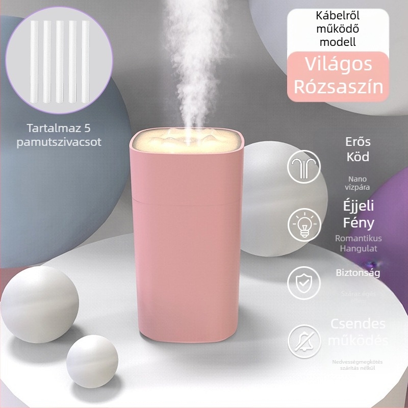 Kompakt asztali párásító hálószobához, babáknak és kismamáknak, kollégiumi szobákhoz