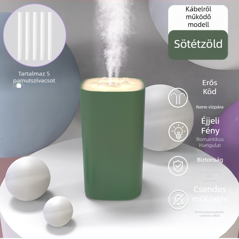 Kompakt asztali párásító hálószobához, babáknak és kismamáknak, kollégiumi szobákhoz