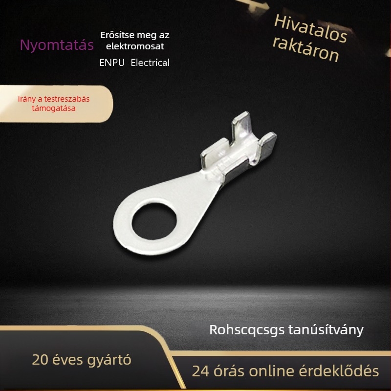 JEP/WZEP DJ431-5B Tápkábel-terminál réz földelő gyűrűvel és csavaros interfésszel