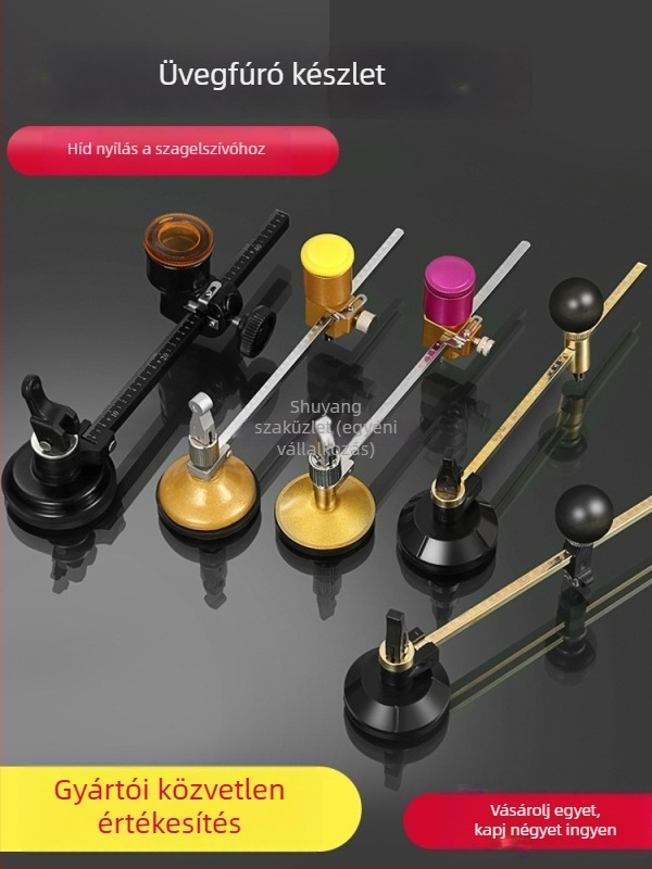 Üveg körkörös vágó és lyuknyitó körző — körkörös üvegvágó eszköz (Eredet: Mainland China; Típus: Other; Márka: Other; Alkalmazási terület: Other)