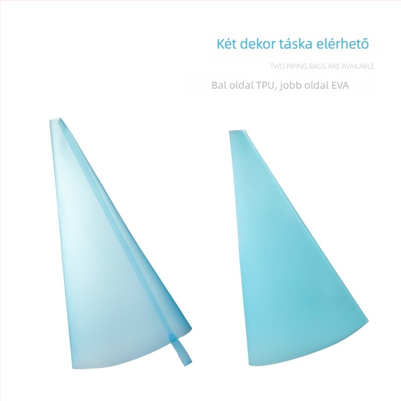 Rozsdamentes acél díszítőcső és díszítő tasak készlet torták dekorálásához, dobozban csomagolva, modern minimalist stílus
