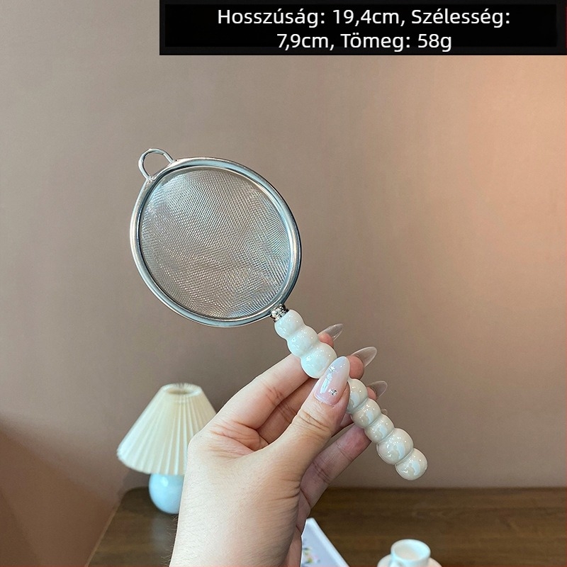 Mochase 304 rozsdamentes acél hálószűrő - koreai stílus, csúszásmentes, egy kampóval, testreszabható