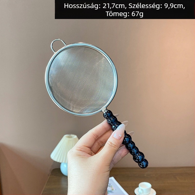 Mochase 304 rozsdamentes acél hálószűrő - koreai stílus, csúszásmentes, egy kampóval, testreszabható