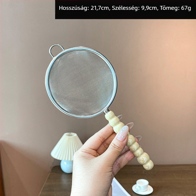 Mochase 304 rozsdamentes acél hálószűrő - koreai stílus, csúszásmentes, egy kampóval, testreszabható