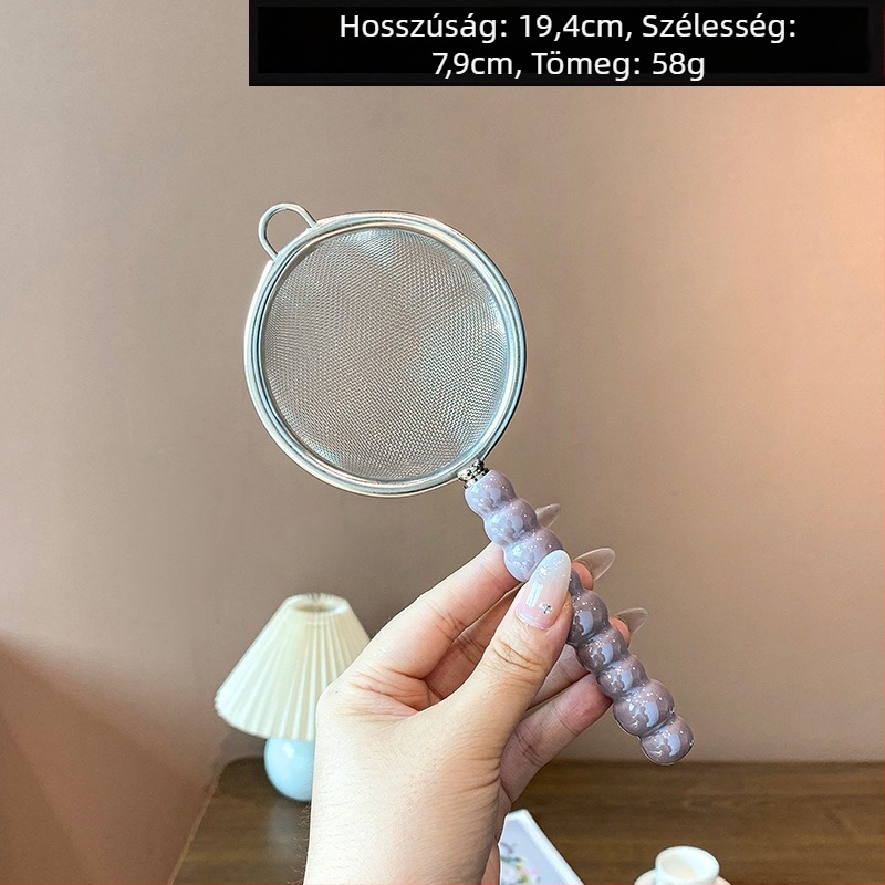Mochase 304 rozsdamentes acél hálószűrő - koreai stílus, csúszásmentes, egy kampóval, testreszabható