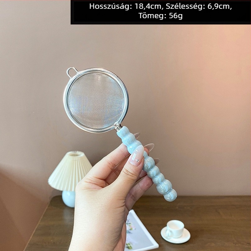 Mochase 304 rozsdamentes acél hálószűrő - koreai stílus, csúszásmentes, egy kampóval, testreszabható