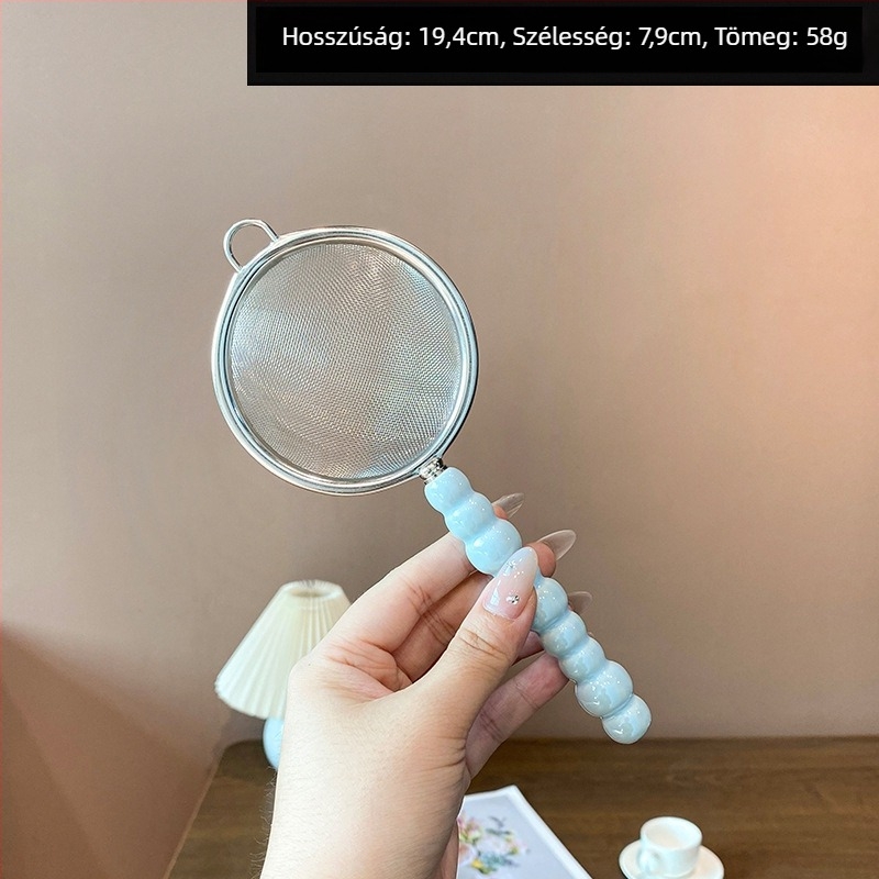Mochase 304 rozsdamentes acél hálószűrő - koreai stílus, csúszásmentes, egy kampóval, testreszabható