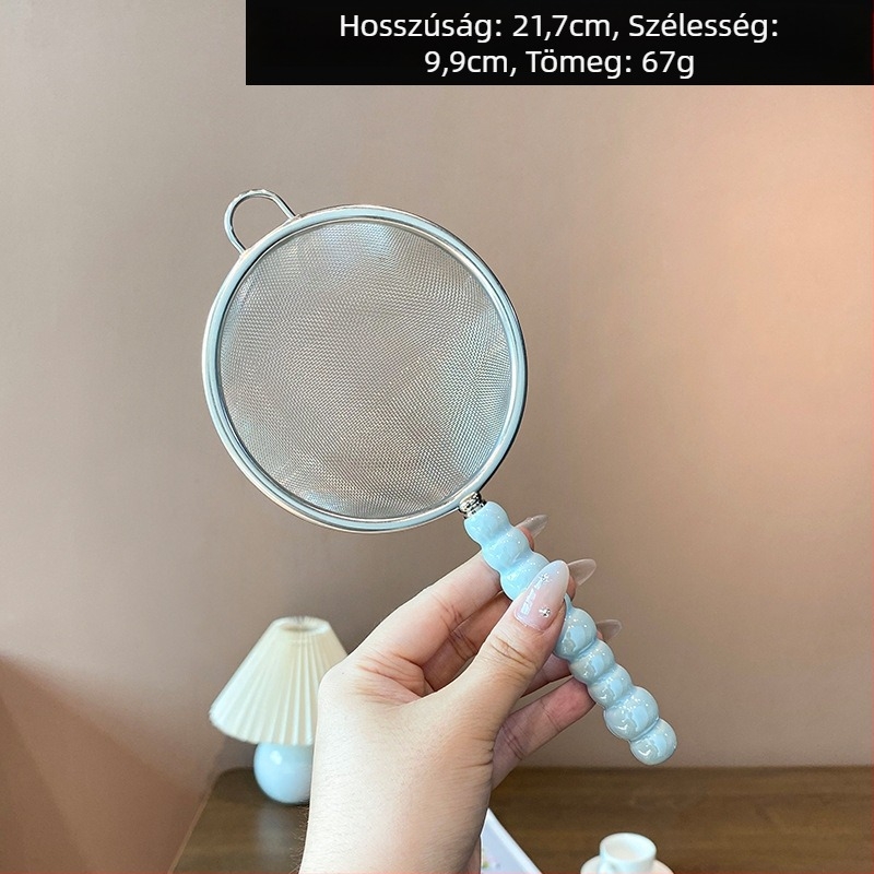 Mochase 304 rozsdamentes acél hálószűrő - koreai stílus, csúszásmentes, egy kampóval, testreszabható